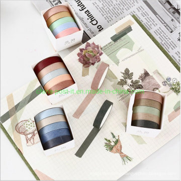 Solid Color Tearable Paper Decoration Tape